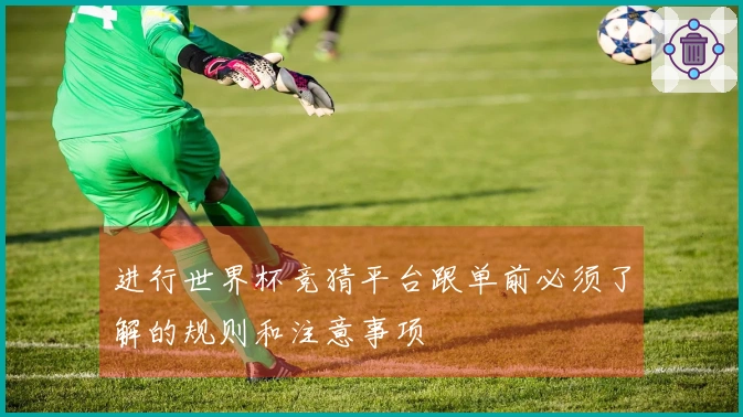 进行世界杯竞猜平台跟单前必须了解的规则和注意事项
